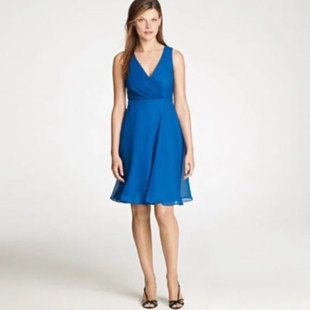 J Crew Mirabelle Dress in Silk Chiffon